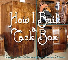 an old wooden cabinet with the words how i built a jack box