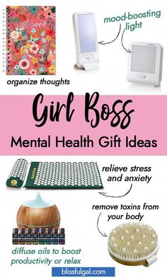 the girl boss's mental health gift ideas are great for those busy moms