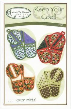 Keep Your Cool Oven Mitts Sundress Sewing Patterns, House Quilt Patterns, House Quilts, Oven Mitt, Book Quilt, Simplicity Sewing Patterns, Oven Mitts, Learn To Sew, Hot Pads