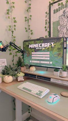 two computer monitors sitting on top of a desk