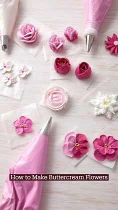 how to make buttercream flowers