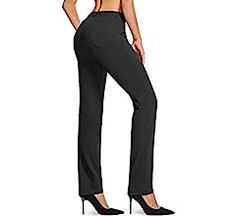 Amazon.com: TSLA Women's 29/31 Inches Yoga & Dress Pants, Office Business Casual Work Slacks, Stretch Straight Leg Pants with 4 Pockets, Slacks Petite Olive, X-Small : Clothing, Shoes & Jewelry