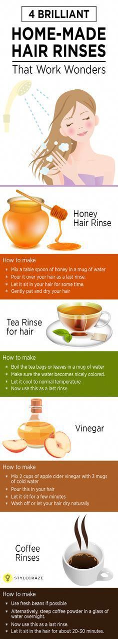 Give dry and frizzy hair a little love and make it healthy and smooth. Say goodbye to frizz and hello to smooth, shiny locks with these homemade hair rinses! Tea Hair Rinse, Dry And Frizzy Hair, Hair Tea, Homemade Hair, Homemade Hair Products, Hair Rinse, Honey Hair, Grow Hair Faster