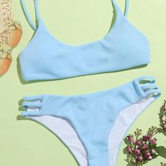 Never Worn, Perfect Condition Bikini Set!! Trendy Light Blue Swimwear For Beach, Trendy Light Blue Swimwear For The Beach, 2 Piece Swimsuit, 2 Piece Swimsuits, Womens Swim, Cosplay Costumes, Color Blue, Light Blue, Women Shopping