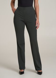 Stand Above the Rest in Style Sleek Pants for Tall Women Introducing your new power player: our tailored Dress Pants. These aren't just tall women's pants; they're a statement. With a flat front design and meticulous tailoring, they epitomize polish and poise. Whether you're commanding the boardroom or charming at a dinner, these women's tall pants ensure you stand out in comfort and style.• Slash and single welt pockets for utility and flair• Flat front for a smooth, modern silhouette• Full len Pants For Tall Women, Scrubs Dress, Straight Leg Dress Pants, Athleisure Summer, Cozy Sleepwear, Tall Pants, Summer Lookbook, Tailored Dress, Long Sleeve Tee Shirts