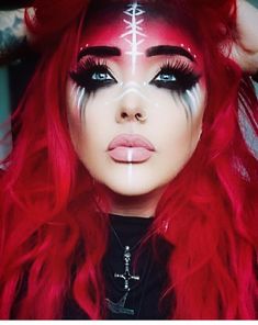 Dark Fairy Makeup, Warrior Makeup, Viking Makeup, 2024 Makeup, Demon Makeup, Halloween Makeup Witch, Viking Aesthetic, Creepy Halloween Makeup, Halloween Beauty