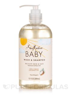 Soothe and nourish baby's delicate skin with this sulfate-free body wash and shampoo. Coconut and Murumuru Butter are specially blended to gently cleanse and hydrate your baby's delicate skin, leaving it smooth and soft. Sulfate Free Body Wash, Baby Body Wash, Virgin Coconut Oil, Shea Moisture Products, Sulfate Free, Body Wash, Coconut Oil, Coconut, Moisturizer