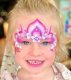 Elsa Crown Face Paint, Face Paint Crown, Princess Crown Face Paint, Face Painting Princess, Elsa Face Paint, Crown Face Paint, Princess Face Paint, Unicorn Face Paint