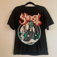 Original Authentic Vintage Ghost Bs Tee Size Large In Black Excellent Condition Ghost Bc, Black Excellence, Ghost, Tee Shirts, Mens Shirts, Man Shop, The Originals, T Shirt, Black