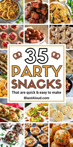 party snacks that are quick and easy to make