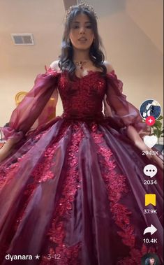 Burgundy Quince Dresses, Vestido Charro, Quinceanera Dresses Gold, Debut Dresses, Quinceanera Themes Dresses, Red Quince, Charro Quinceanera Dresses