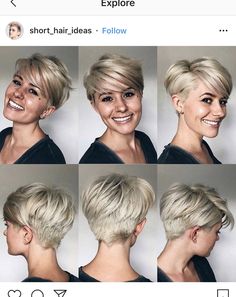 Hair Today Gone Tomorrow, Asymmetrical Pixie, Short Hair Trends, Haircut Inspiration, Very Short Hair, Hair Makeover, Hair Updo, Blonde Pixie