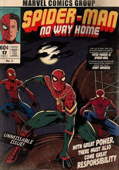 the cover to spider - man no way home