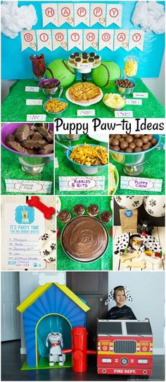 the puppy party ideas are great for any child's birthday