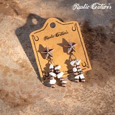 Navajo Style Pearl & Chip Stone Star Stud Earrings Dimension: 6.5*2cm White Bohemian Star Jewelry, Bohemian White Star Jewelry, Bohemian Star-shaped Nickel-free Earrings, Bohemian Star-shaped Adjustable Earrings, Bohemian Star Earrings, Navajo Style, Metal Star, Star Stud Earrings, Metal Stars