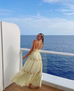 Light Yellow Prom Dress, Yellow Prom Dress Long, Natalie Downey, Yellow Prom Dress, Yellow Prom, Cruise Pictures, One Shoulder Prom Dress, Long Party Dress