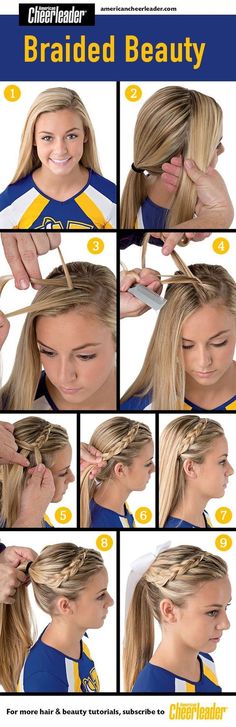 Cool Hairstyles For Girls, Softball Hairstyles, Cheer Hair, Penteado Cabelo Curto, Short Hairstyle, Volleyball Hairstyles, Hairstyles Short, Hair Dos, Ponytail Hairstyles