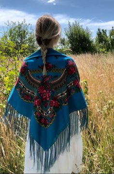 Ethnic Folk Wool Shawl Slavic  Floral Scarf Modern Chic Boho ukraine shops shawl Timeless Floral Design Gift for Her etno slavic shawl by EmbroideredCloth on Etsy Folk Style Embroidered Shawl Scarf, Folk Shawl With Traditional Patterns For Festivals, Folk Style Festival Shawl With Scarf Detail, Folk Style Festival Shawl, Blue Bohemian Shawl For Festivals, Folk Style Pashmina Shawl, Folk Style Festival Dupatta, Embroidered Folk Shawl One Size, One Size Folk Embroidered Shawl