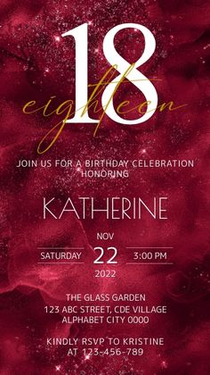 400+ Free Templates for '18th birthday invitation' Invitation Card Design For 18th Birthday, Invitation Card Design Red, Red Invitation Template, Red Invitation Card, Debut Invitation 18th, Bday Invitation Card, 18th Birthday Invitation, Red Invitation