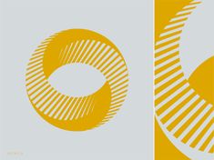 two circles are shown in yellow and white