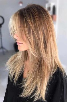 Long Fine Shag Haircut, Long Hair Growing Out Bangs, Long Natural Layers, Long Straight Shaggy Hair, Shag Haircut Thick Straight Hair, Middle Part Side Swept Bangs, Medium Length Layered Haircuts Straight, 2023 Hair Trends For Women Highlights, 2023 Hair Trends For Women Straight Hair