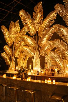 an image of a bar decorated with lights