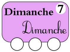 a pink train with the words dimanche 7 on it's front side