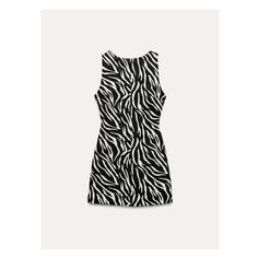 Sleeveless mini dress with round neckline. Back opening and strap detail. Invisible back zip closure. Zara Sleeveless Bodycon Mini Dress, René Magritte, Staple Dress, Animal Print Dress, Sleeveless Short Dress, Shirt Blouses Tops, Cardigan Sweater Jacket, Tshirt Skirt, Animal Print Dresses