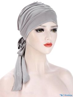 OrcaJump - Turbante Musulmán para Mujer - Gorro Quimio Cáncer, Pañuelo Preanudado, Cubre Cabeza & Accesorio Simple para el Cabello Sleep Turban, Layer Hair, Chemo Beanies, Jersey Scarf, Head Coverings, Chemo Headwear, Hair Due, Simple Hair, Chemo Hat