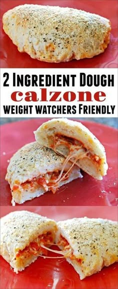 two ingredient dough calzone is the best way to make weight watchers friendly