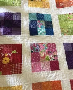 the quilt is made up and ready to be sewned into something else that looks like it has flowers on it