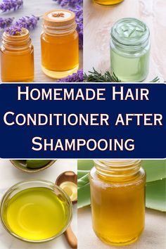 Homemade Hair Conditioner after Shampooing Diy Organic Shampoo And Conditioner, Diy Shampoo For Curly Hair Natural, All Natural Hair Conditioner, Home Made Shampoo Recipes Natural, Home Made Hair Conditioner Recipes, Homemade Hair Care Recipes, Homemade Shampoo And Conditioner Recipes, Diy Natural Shampoo And Conditioner