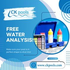 🌊 Get Your Pool Swim-Ready with Our Free Water Analysis! 💦

Not a customer yet? Book a complimentary water analysis today and ensure your pool is ready for those sunny days ahead. ☀️

📋 What We'll Do During Your Free Water Analysis:

🧪 Test chemical balance for safety 
🔄 Inspect filtration system for efficiency 
📄 Provide a detailed health report on your pool’s condition 
🏊‍♂️ Make sure your pool is in perfect shape to dive into! 

💬 Contact us now to schedule your FREE analysis! Make Sure, Sunny Days, Diving, Conditioner, Health, Books