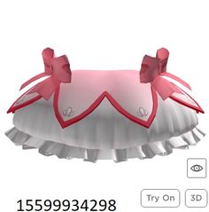 an image of a dress with bows on the top and bottom, as well as numbers