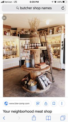 an image of a store with food on display