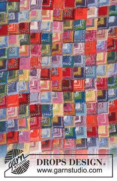 an image of a quilt made with squares