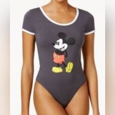 Disney Mickey Mouse Bodysuit Size: Medium Color: Gray With White Trim. Mickey In Front Center Euc. Washed But Never Worn Measurements, Fabric, And Care In Photos Comes From A Smoke Free Environment Offers Welcome Camo Prom Dresses, Trendy Bodysuits, Cute Disney Outfits, Mickey Mouse Shorts, Fashion Nova Outfits, Grey Bodysuit, Adventures By Disney, Disney Junior, Disney Tops