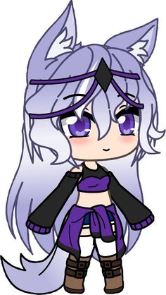 an anime character with long hair and purple eyes