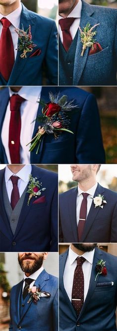 a man in a suit and tie with flowers on his lapel flower boutonniere