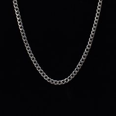 5mm stainless steel cuban necklace Silver Stainless Steel Figaro Chain Necklace, Silver Stainless Steel Necklace With Figaro Chain, Classic Silver Stainless Steel Necklace, Silver Cuban Link Necklace In Stainless Steel, Silver Figaro Chain Jewelry In Stainless Steel, Silver Stainless Steel Oval Link Chain Necklace, Silver Stainless Steel Necklace With Curb Chain, Silver Stainless Steel Cuban Link Necklace For Gift, Silver Stainless Steel Curb Chain Necklace