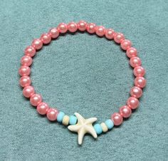 SunnyDayCorinna Starfish Beach Stretch Beaded Wrist Bracelet  Artisan Wrist Bracelet  Fits most Wrists  Perfect for Summer  For any age for everyone  6 Choices: Coral, Light Blue, White, Dark Blue, Light Pink and White Double Starfish  🖐️❤️Hello from Michigan❤️🖐️ Boy Jewelry, Ocean Bracelet, Jewelry Kids, Sun Beautiful, Beach Bracelet, Bracelet Summer, Summer Bracelet, Starfish Bracelet, Summer Ocean