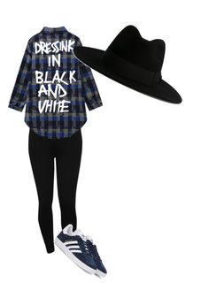 "Untitled #4" by angelika-rogers on Polyvore featuring M&Co, adidas Originals and Yves Saint Laurent