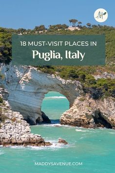 Looking for the best Puglia, Italy, places to visit? Prepare to immerse yourself in the charm of Puglia, Italy, with my curated list of 18 must-visit places! Explore historic towns like Ostuni and Alberobello, relax on stunning beaches, and savor mouthwatering cuisine. Your ultimate Puglia travel guide awaits! Tap now! | Italy Travel Guide Grotto Palazzese Puglia Italy, Puglia Instagram Spots, Bari Puglia Italy, Puglia Italy Beach, Puglia Beaches, Italy Places To Visit, Italy Places, Apulia Italy