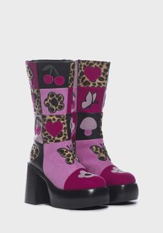 Wander Often Patchwork Boots – Dolls Kill