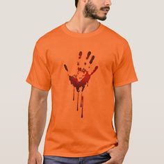 Hand Finger art blood T-Shirt | Zazzle.com