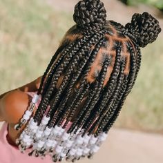 Braids Hairstyles For Kids, Winter Natural Hairstyles, Kids Box Braids, Kid Braid Styles, Toddler Hairstyles Girl