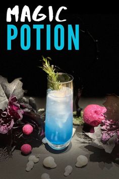 magic potion cocktail Potion Cocktails, Halloween Party Easy, Easy Halloween Cocktails, Magic Potion