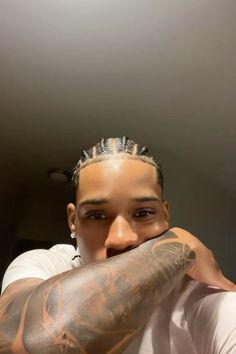 Temp Fade Haircut, Mens Twists Hairstyles, Bday Hair, Waves Hairstyle Men, Hair Like Wool, Black Men Tattoos, Black Hair Cuts, Cornrow Hairstyles For Men, Dreadlock Hairstyles For Men