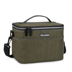 Tirrinia thermos insulated lunch bag is made of a durable oxford cloth fabric that has a scrub texture, the inside has thermal insulated layer which helps keep food and drinks cold for hours. It has an adjustable shoulder strap, a zipper pocket on the front for storing utensils and napkins and dual side mesh pockets for soda cans. This lightweight, durable, and compact insulated food container is available in several colors. 100% polyester and easy to clean. Package Content: 1x Lunch bag Our Pro Functional Large Capacity Lunch Box For Outdoor, Large Capacity Functional Lunch Box For Outdoor, Functional Large Capacity Lunch Box For Outdoor Activities, Functional Rectangular Large Capacity Lunch Box, Functional Large Capacity Rectangular Lunch Box, Large Capacity Rectangular Lunch Box, Functional Rectangular Lunch Box With Large Capacity, Rectangular Portable Lunch Box For Outdoor, Portable Rectangular Lunch Box For Outdoor