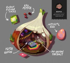 an onion tent with instructions on how to make it